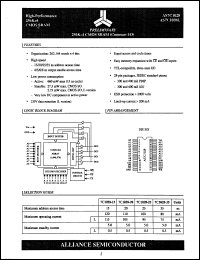 Click here to download AS7C1028L20TJC Datasheet