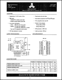 Click here to download AS7C1029-20TJC Datasheet