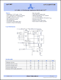 Click here to download AS7C33128NTF18B-75TQI Datasheet