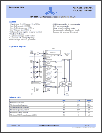 Click here to download AS7C25512PFS36A-166TQC Datasheet