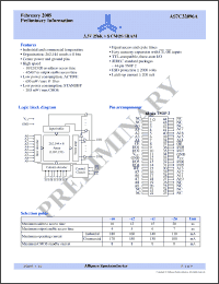 Click here to download AS7C32096A-12TIN Datasheet