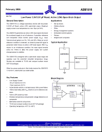 Click here to download ASM1816-20 Datasheet