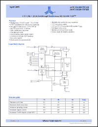 Click here to download AS7C33128NTF36B-80TQI Datasheet