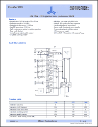 Click here to download AS7C33256PFD32A-133TQC Datasheet