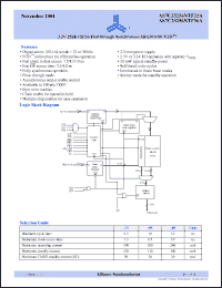 Click here to download AS7C33256NTF32A-10TQCN Datasheet
