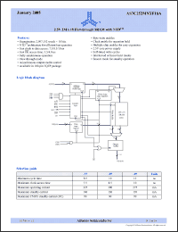 Click here to download AS7C252MNTF18A Datasheet