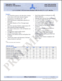 Click here to download AS9C25512M2018L-200FC Datasheet