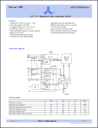 Click here to download AS7C252MPFS18A-133TQCN Datasheet