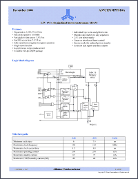 Click here to download AS7C251MPFS18A-166TQCN Datasheet