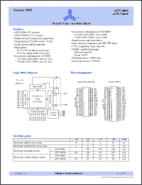 Click here to download AS7C34096-20TIN Datasheet