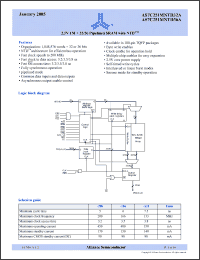 Click here to download AS7C251MNTD36A-133TQIN Datasheet