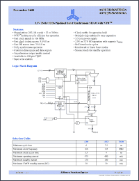 Click here to download AS7C33256NTD36A-166TQC Datasheet