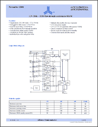 Click here to download AS7C33256FT32A-75TQIN Datasheet