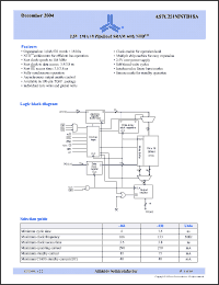 Click here to download AS7C251MNTD18A-166TQIN Datasheet