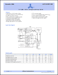 Click here to download AS7C33128FT18B-75TQI Datasheet