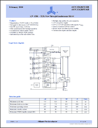 Click here to download AS7C33128FT36B-75TQIN Datasheet