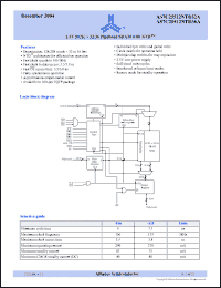 Click here to download AS7C25512NTD36A-133TQI Datasheet