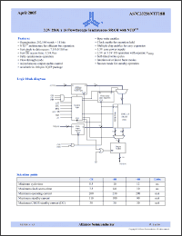 Click here to download AS7C33256NTF18B-80TQI Datasheet