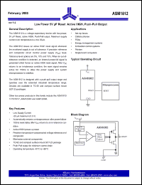Click here to download ASM1812R-15F Datasheet