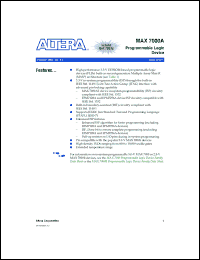 Click here to download EPM7064AETC100-7 Datasheet