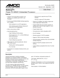 Click here to download PPC405GPR-3KB400 Datasheet