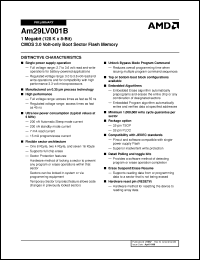 Click here to download AM29LV001BT-90EC Datasheet