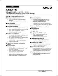 Click here to download AM29F100T-150FIB Datasheet