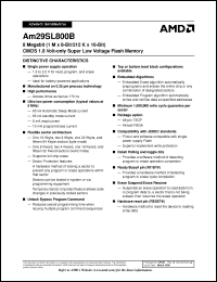 Click here to download AM29SL800BT-200FIB Datasheet