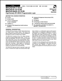 Click here to download MACH210A-10JC Datasheet