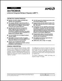 Click here to download AM79C984AJC Datasheet