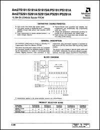 Click here to download AM27PS191 Datasheet