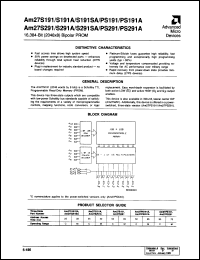 Click here to download AM27PS191A Datasheet