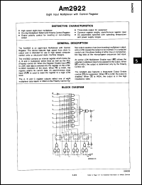 Click here to download AM2922 Datasheet