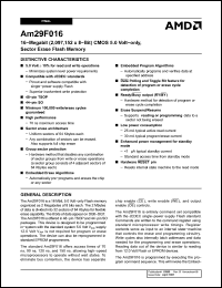 Click here to download AM29F016 Datasheet