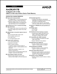 Click here to download AM29LV017B Datasheet