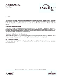 Click here to download AM29LV033 Datasheet