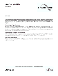 Click here to download AM29LV065 Datasheet