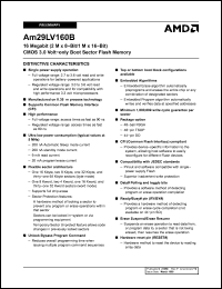Click here to download Am29LV160BT120EEB Datasheet