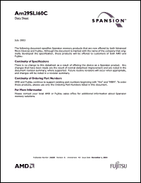 Click here to download AM29SL160CB-100WCFN Datasheet