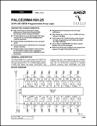 Click here to download PALCE29MA16 Datasheet