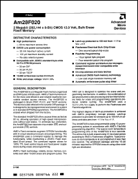 Click here to download AM28F020-150C3DC Datasheet