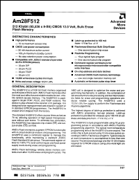 Click here to download AM28F512A150EC Datasheet