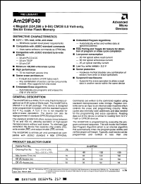 Click here to download AM29F040-120/BXA Datasheet