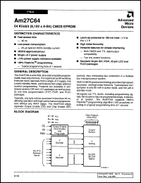 Click here to download AM27C64-250DC Datasheet