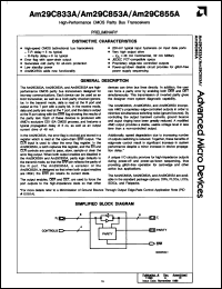 Click here to download AM29C855LC Datasheet