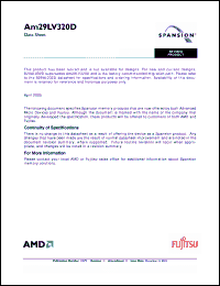 Click here to download AM29LV320DB120ED Datasheet