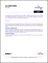 Click here to download AM29LV320DT120WMD Datasheet