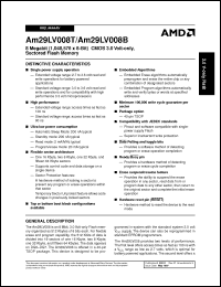 Click here to download AM29LV008T-90FC Datasheet