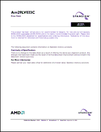Click here to download AM29LV033C-70WDF Datasheet