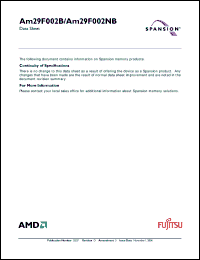 Click here to download AM29F002NBT-70ED Datasheet